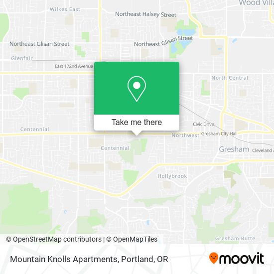 Mountain Knolls Apartments map