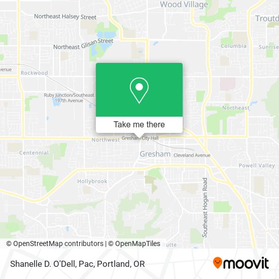 Mapa de Shanelle D. O'Dell, Pac