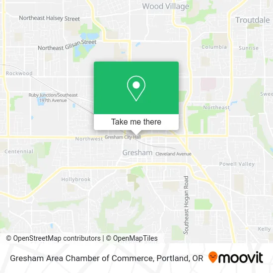 Gresham Area Chamber of Commerce map