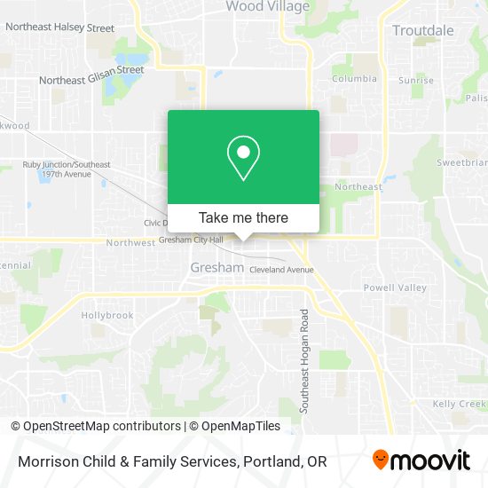 Morrison Child & Family Services map