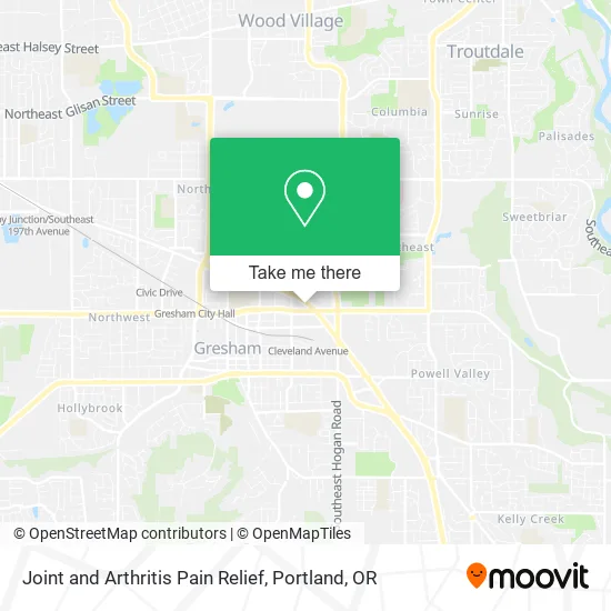 Joint and Arthritis Pain Relief map