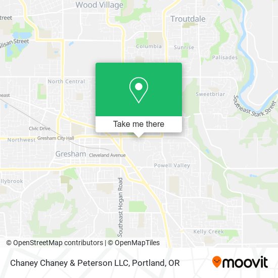 Chaney Chaney & Peterson LLC map