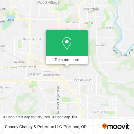Mapa de Chaney Chaney & Peterson LLC
