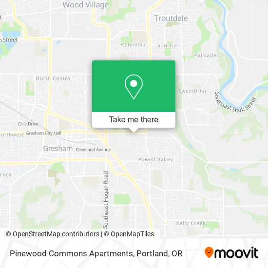 Mapa de Pinewood Commons Apartments