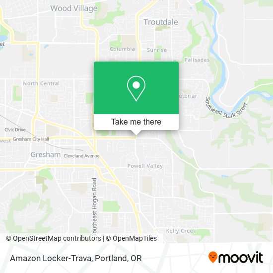 Amazon Locker-Trava map