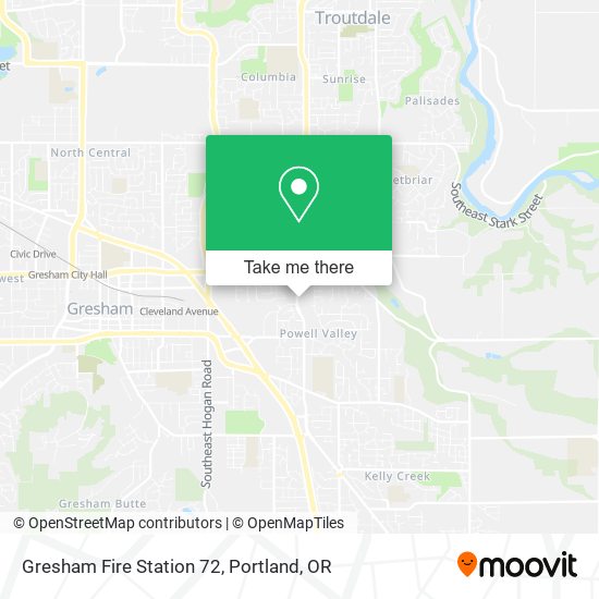 Gresham Fire Station 72 map