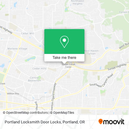 Portland Locksmith Door Locks map