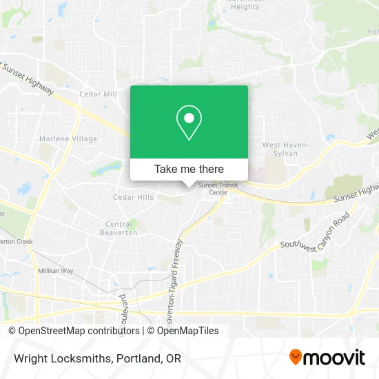 Wright Locksmiths map
