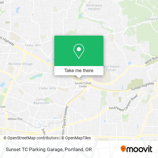 Sunset TC Parking Garage map