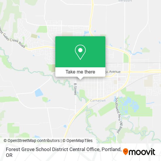Mapa de Forest Grove School District Central Office