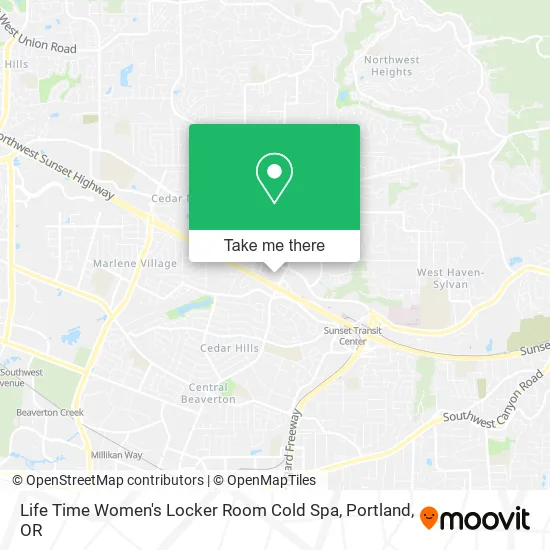 Mapa de Life Time Women's Locker Room Cold Spa