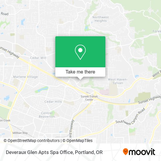 Mapa de Deveraux Glen Apts Spa Office