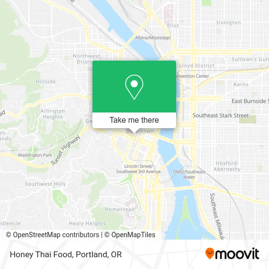 Mapa de Honey Thai Food