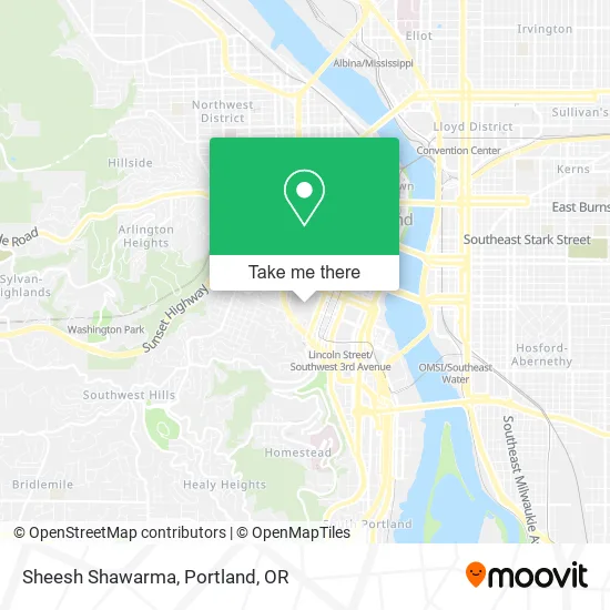 Mapa de Sheesh Shawarma