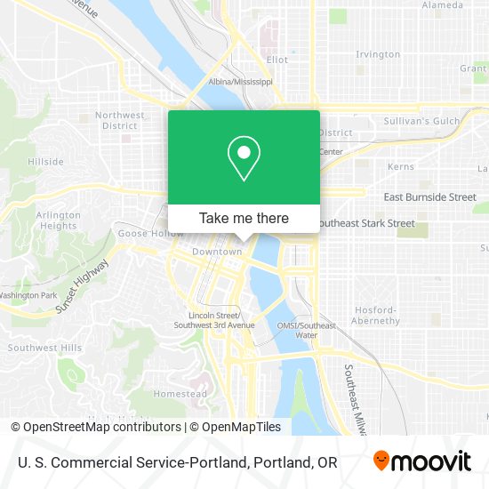 U. S. Commercial Service-Portland map