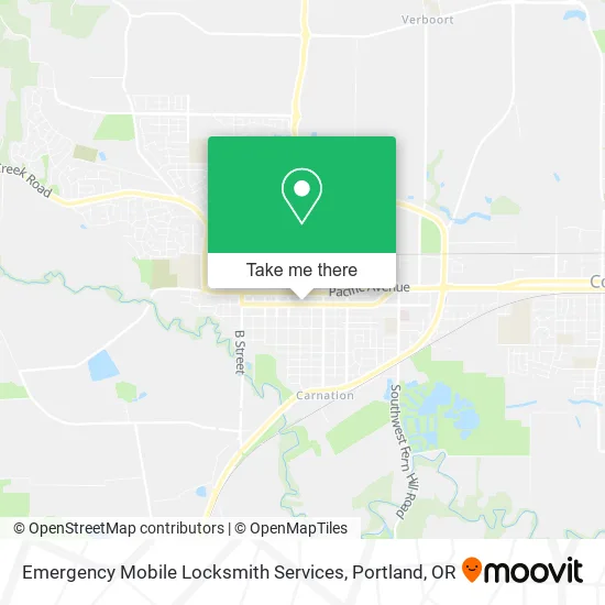 Emergency Mobile Locksmith Services map