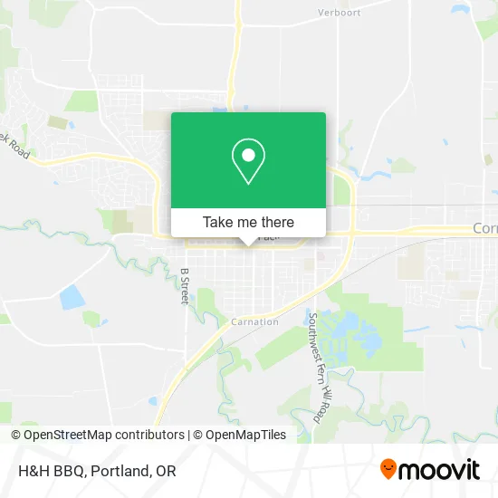 H&H BBQ map