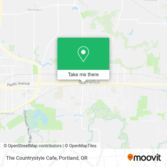 The Countrystyle Cafe map