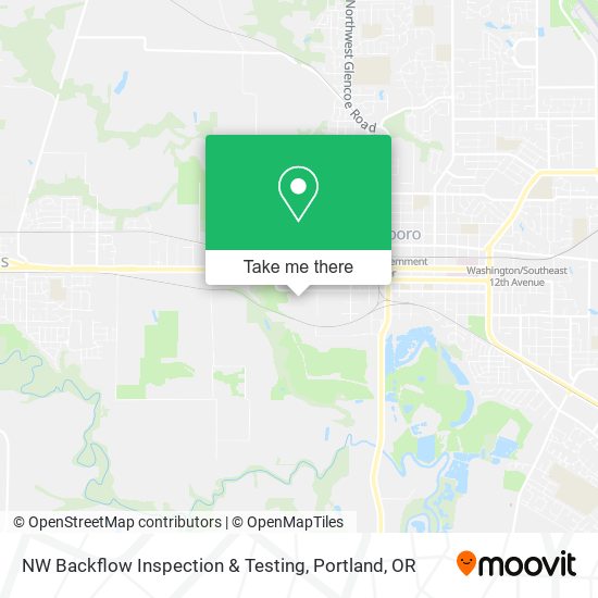 NW Backflow Inspection & Testing map