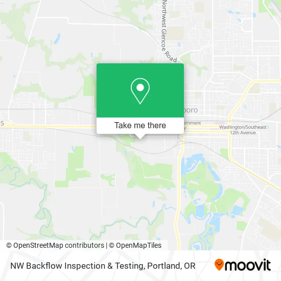 Mapa de NW Backflow Inspection & Testing