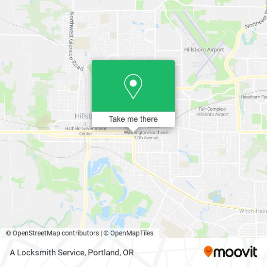 Mapa de A Locksmith Service