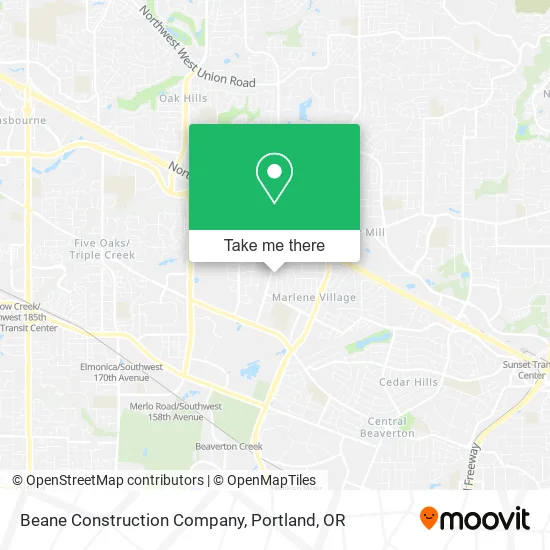 Beane Construction Company map
