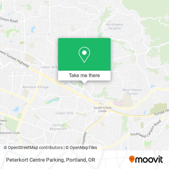Peterkort Centre Parking map