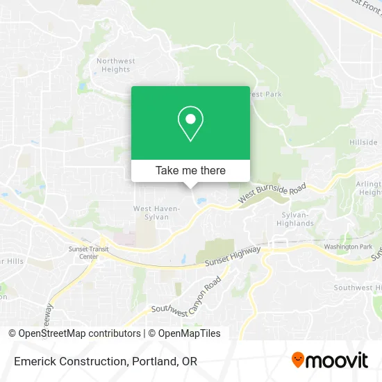 Emerick Construction map