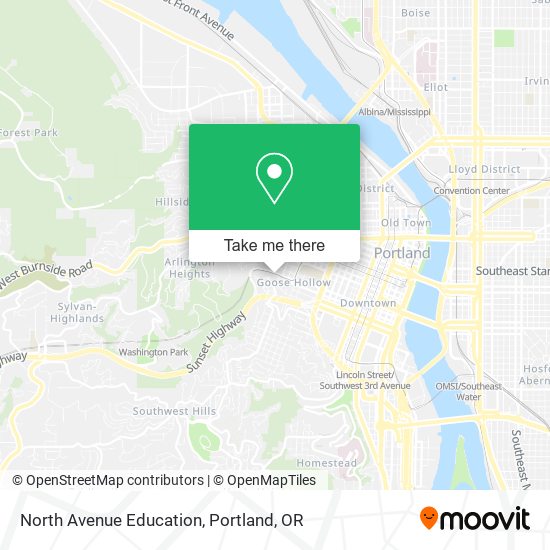North Avenue Education map