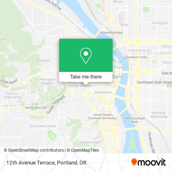 12th Avenue Terrace map