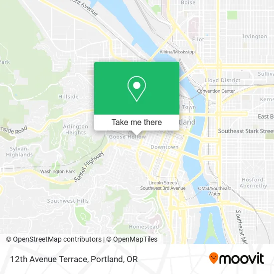 12th Avenue Terrace map