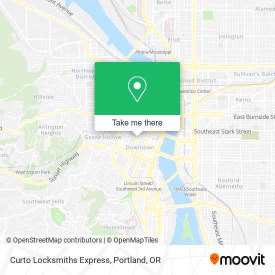 Curto Locksmiths Express map