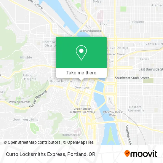 Mapa de Curto Locksmiths Express
