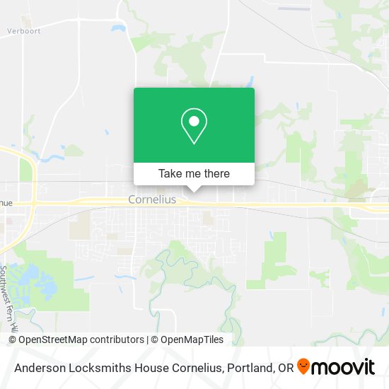 Mapa de Anderson Locksmiths House Cornelius