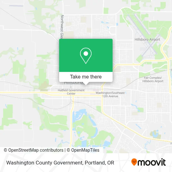 Washington County Government map