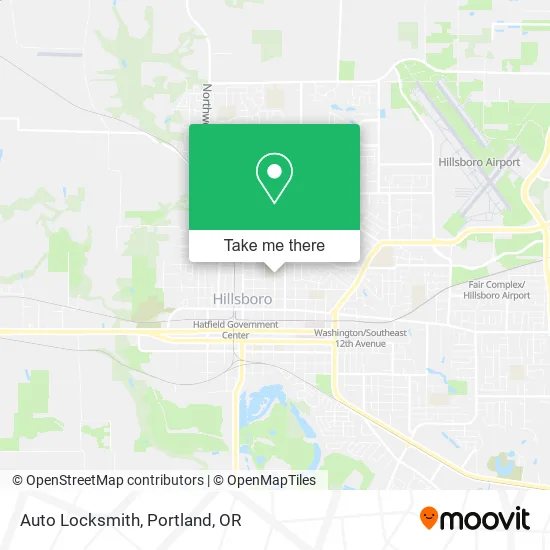 Mapa de Auto Locksmith