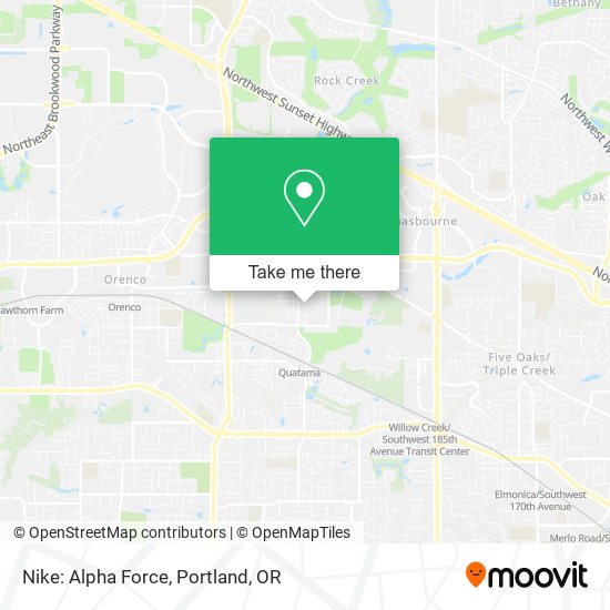 Mapa de Nike: Alpha Force