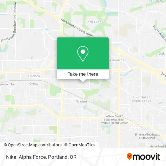 Mapa de Nike: Alpha Force