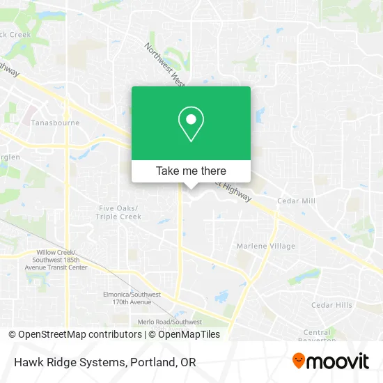 Mapa de Hawk Ridge Systems