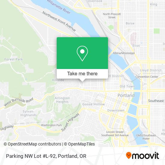 Parking NW Lot #L-92 map