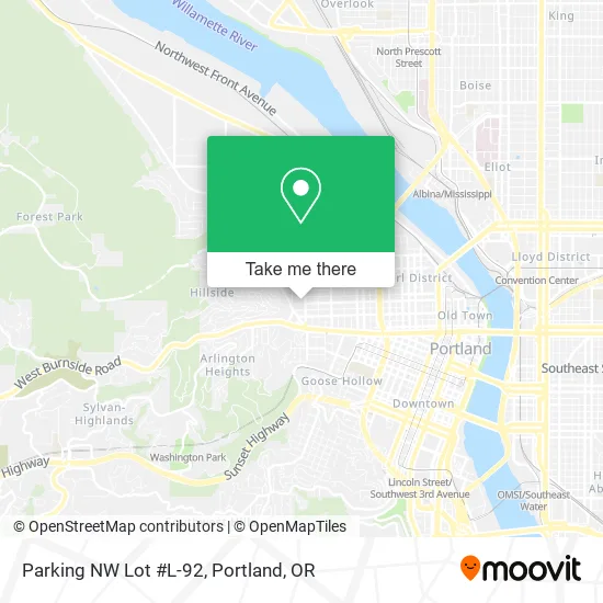 Mapa de Parking NW Lot #L-92