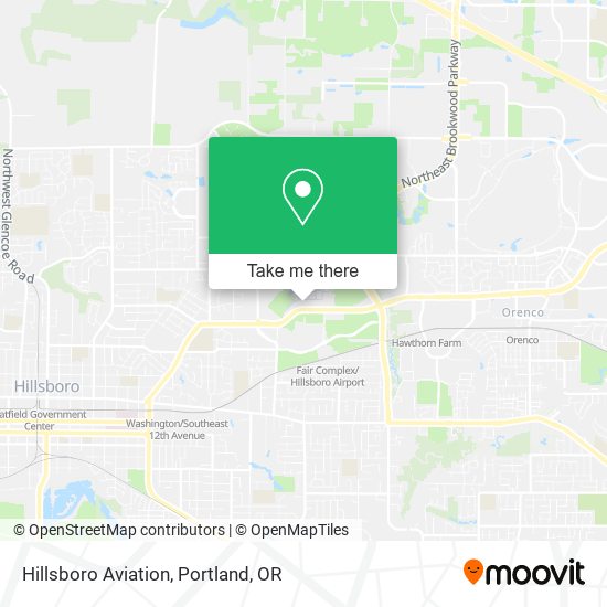 Hillsboro Aviation map