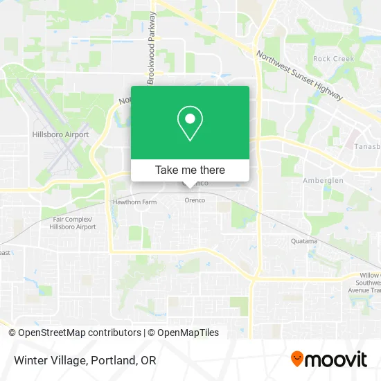 Winter Village map