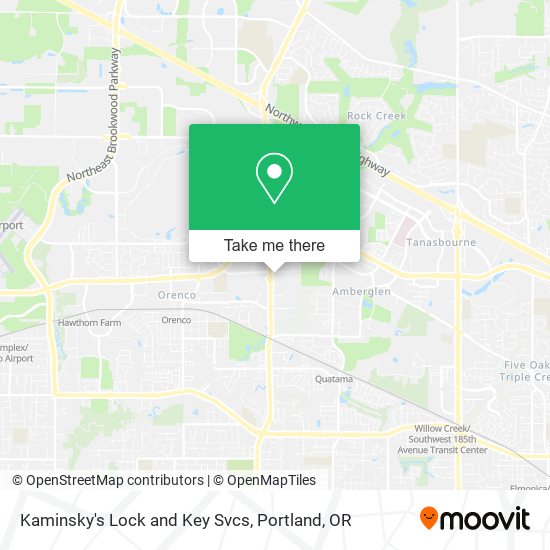 Kaminsky's Lock and Key Svcs map