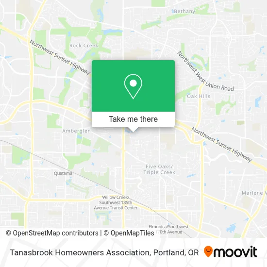 Tanasbrook Homeowners Association map