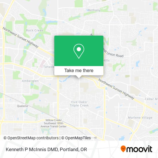 Kenneth P McInnis DMD map