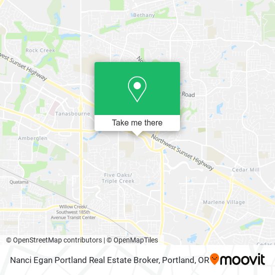 Nanci Egan Portland Real Estate Broker map