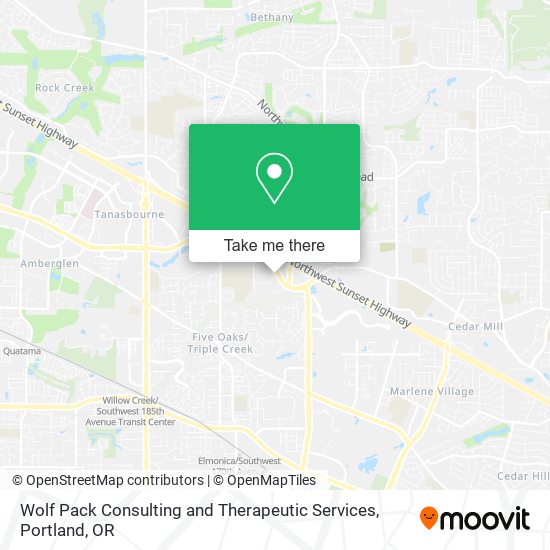 Wolf Pack Consulting and Therapeutic Services map