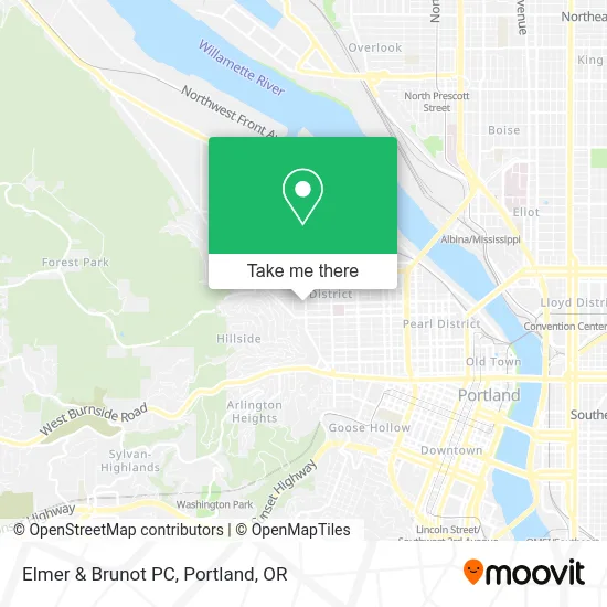 Elmer & Brunot PC map