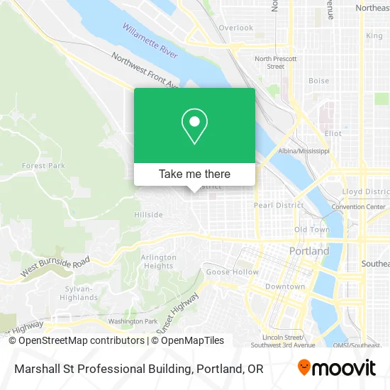 Mapa de Marshall St Professional Building